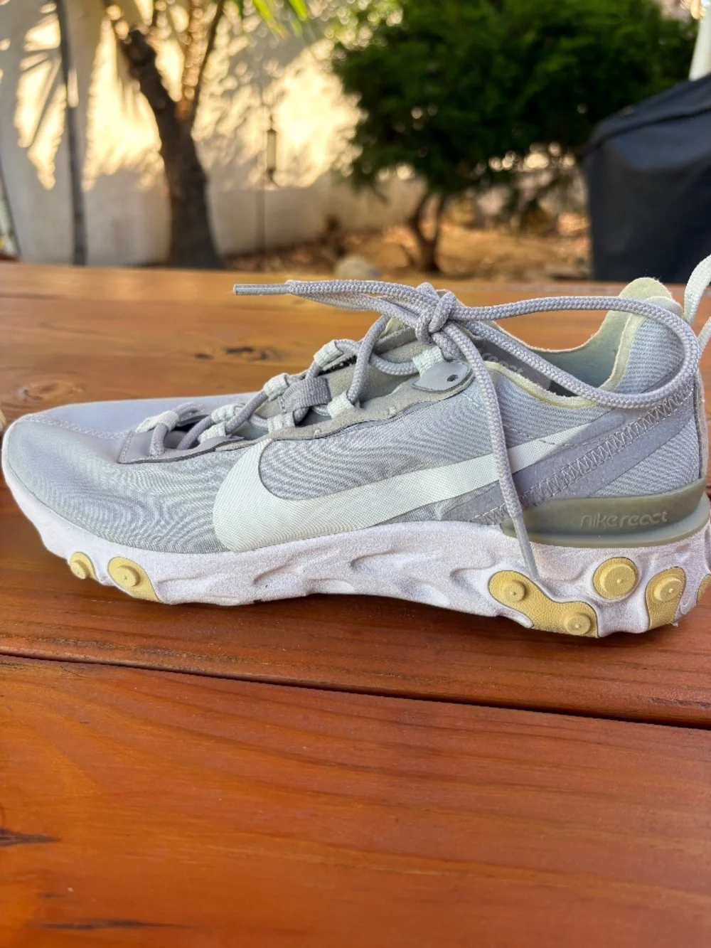 Nike React Element Gray Sneakers in Size 8.5